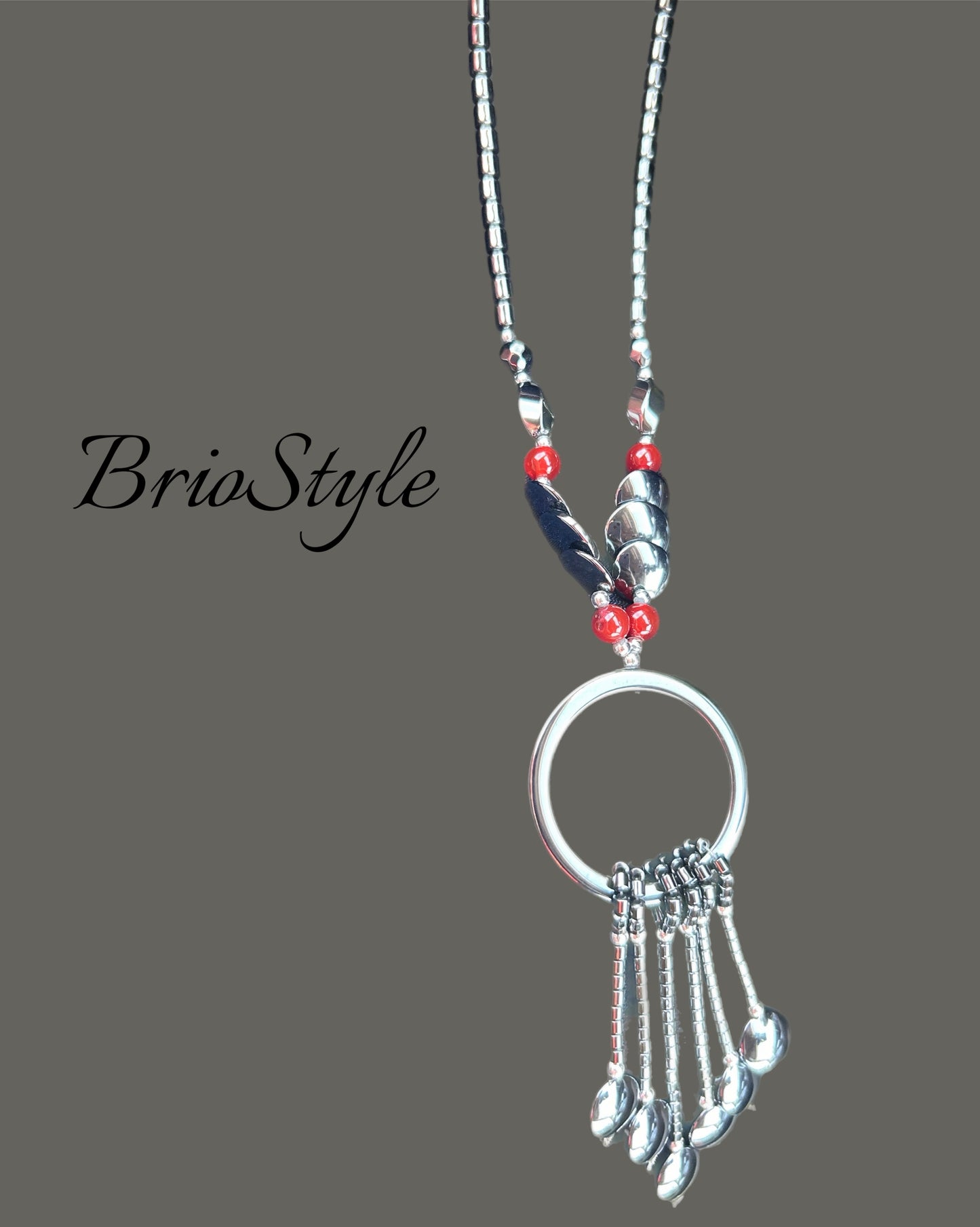 Hematite Aztec Handmade Necklace