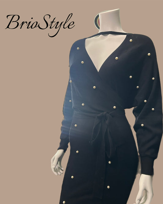 Pearl Mid-Calf Sweater Dress
