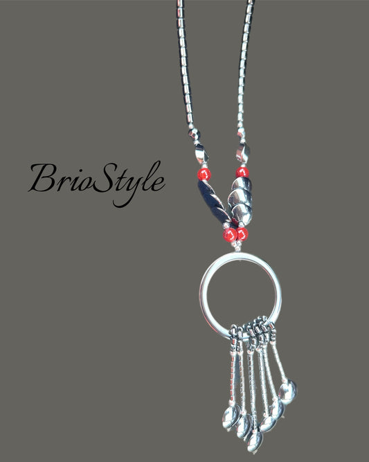 Hematite Aztec Handmade Necklace