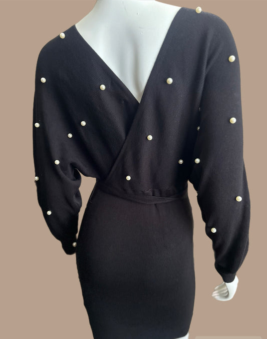 Pearl Mid-Calf Sweater Dress