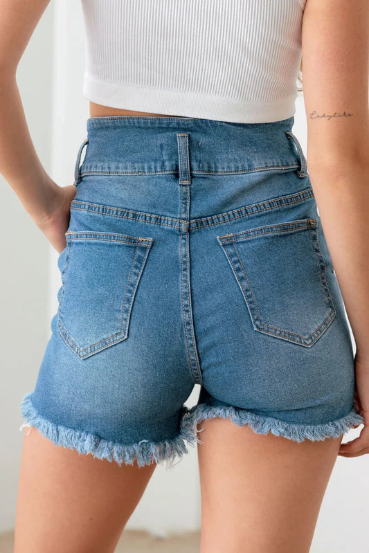 The Hi Waist Denim Short