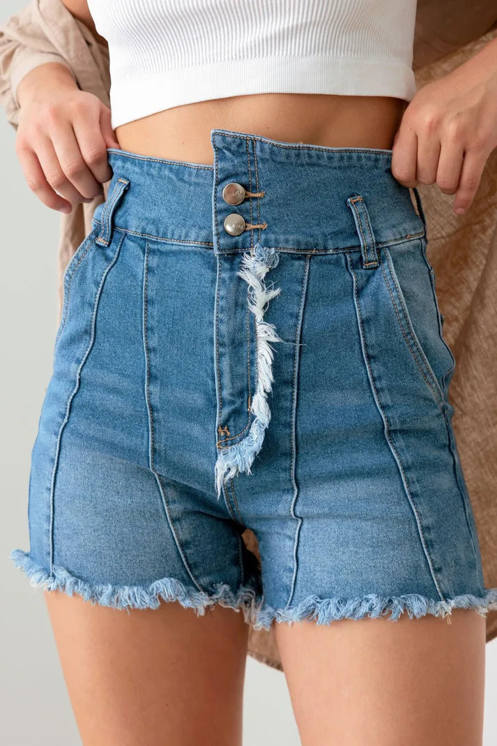 The Hi Waist Denim Short
